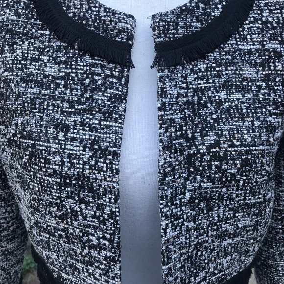 Karl Lagerfield Tweed Crop Jacket - Picture 4 of 8